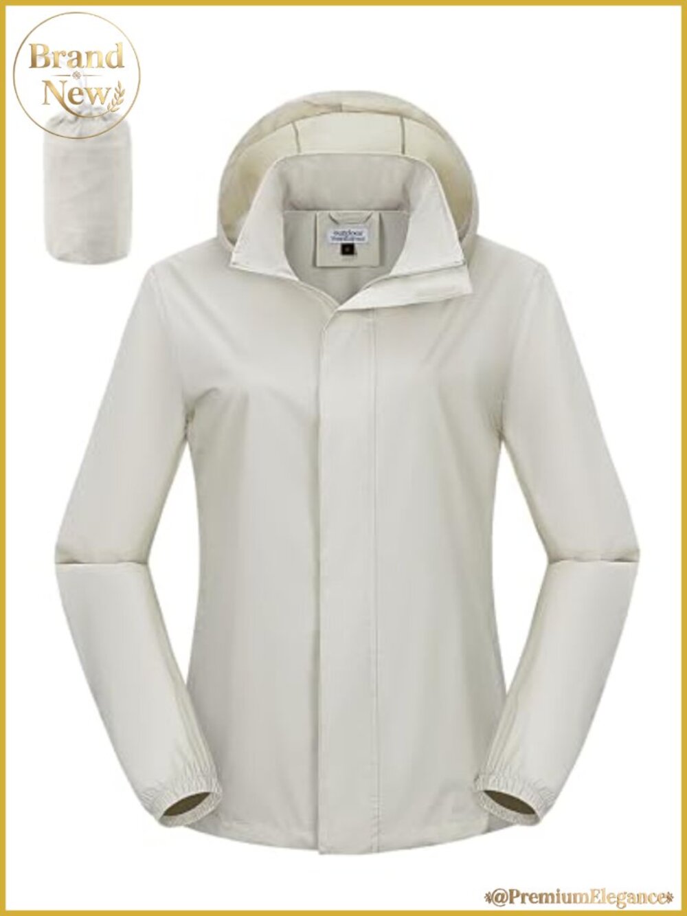 Packable Waterproof Rain Jacket with Hood